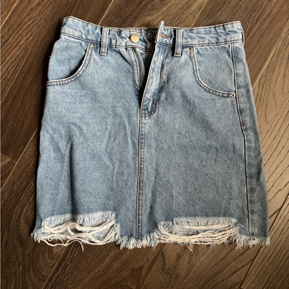 Denim Blue Skirt